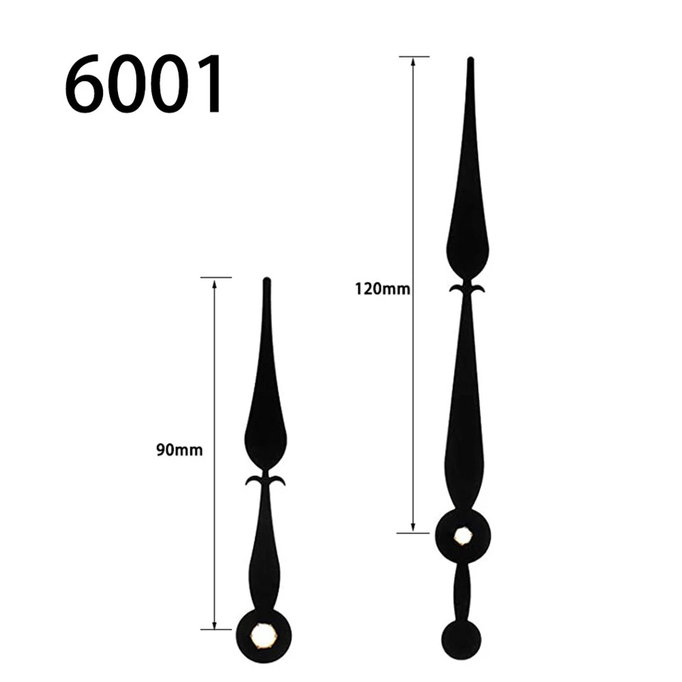 Kazaljka na satu br. 6001 Crni sat i minut